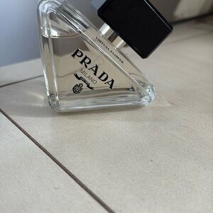 Prada Milano Triangular Perfume Bottle with Black Cap